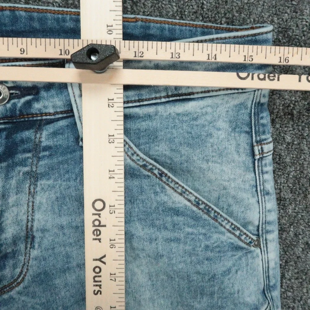 G Star Jeans Mens 31x34 Blue 5620 3D Zip Knee Skinny Light Wash